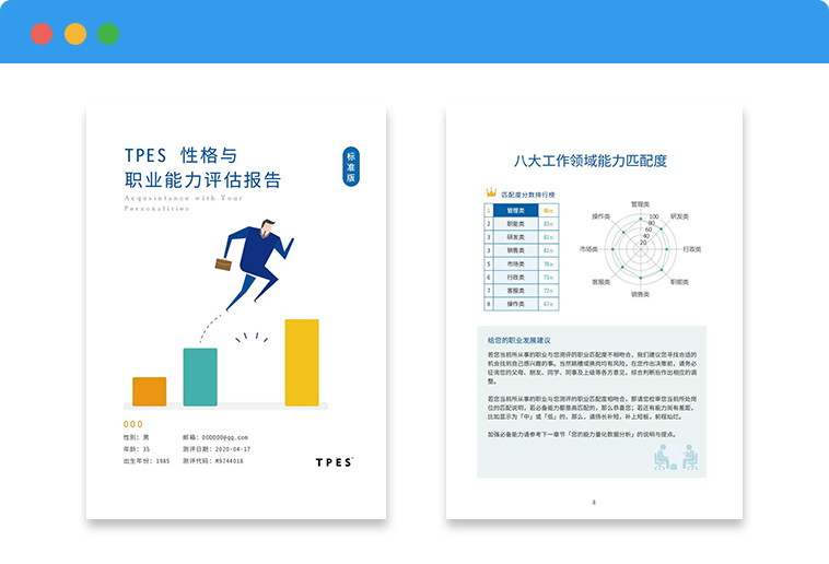 个人版 | 性格与职业能力评估报表